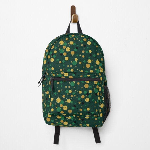Item preview, Circles pattern green gold black bubbles designed and sold by YeKnot.