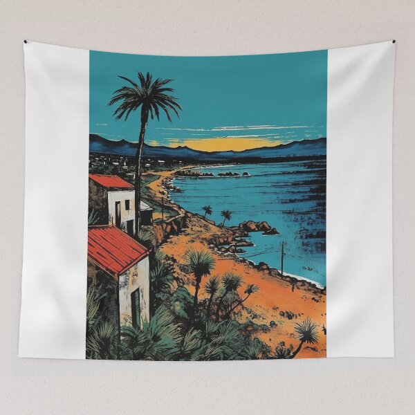Item preview, Peloponnese travel vintage colorful anime graphics designed and sold by wonderfulpark.