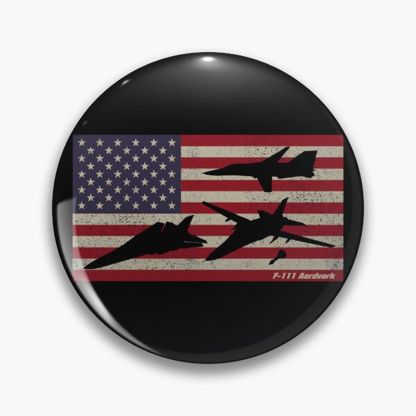 Item preview, F-111 Aardvark American Jet Plane Patriotic USA Flag Silhouettes designed and sold by MilitaryMart.
