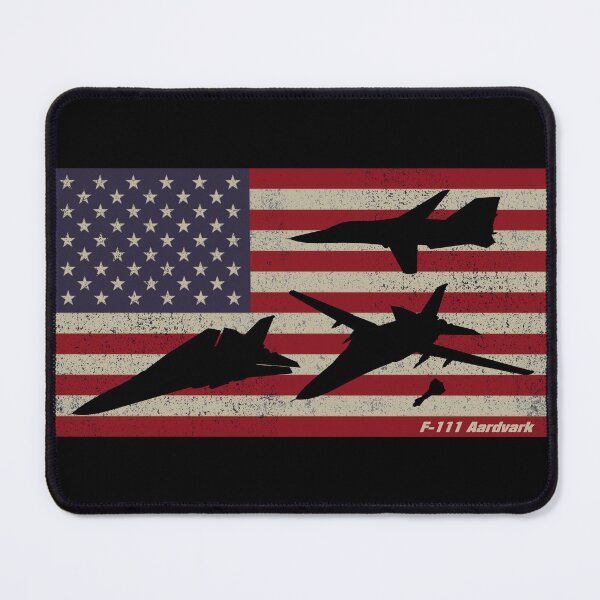 Item preview, F-111 Aardvark American Jet Plane Patriotic USA Flag Silhouettes designed and sold by MilitaryMart.