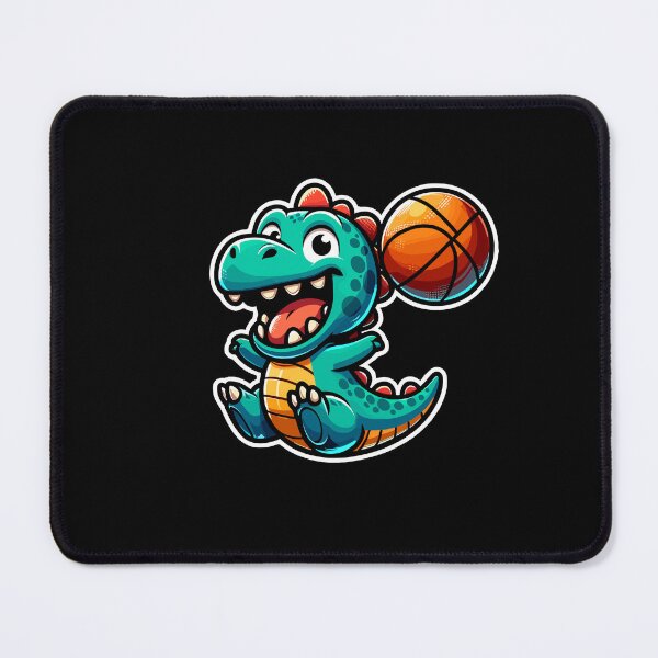 Item preview, Happy Dino Plays Basketball designed and sold by Samotivation.