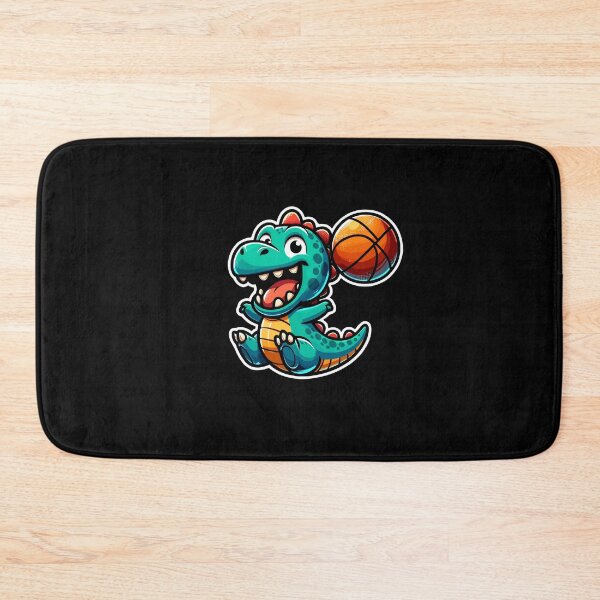 Item preview, Happy Dino Plays Basketball designed and sold by Samotivation.