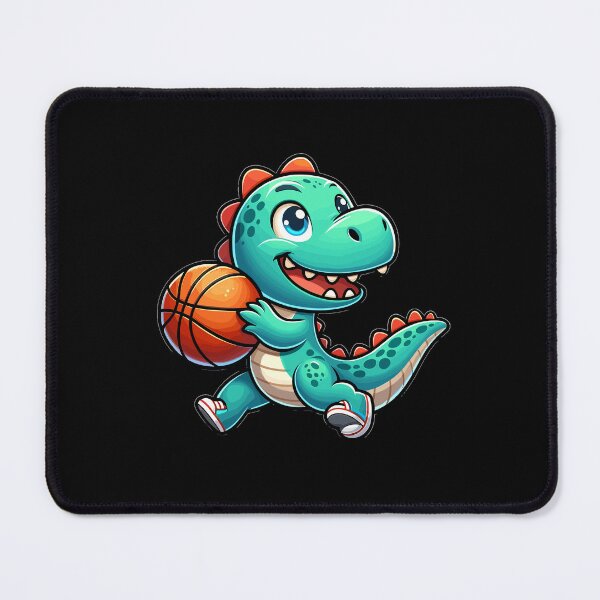 Item preview, Happy Dino Plays Basketball designed and sold by Samotivation.