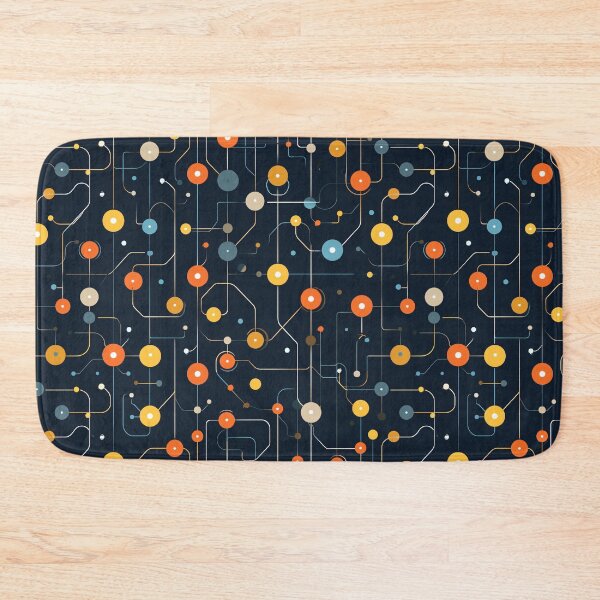 Item preview, Circuitry Constellations - Abstract Electronic Network Pattern designed and sold by Sir Meow Meow.