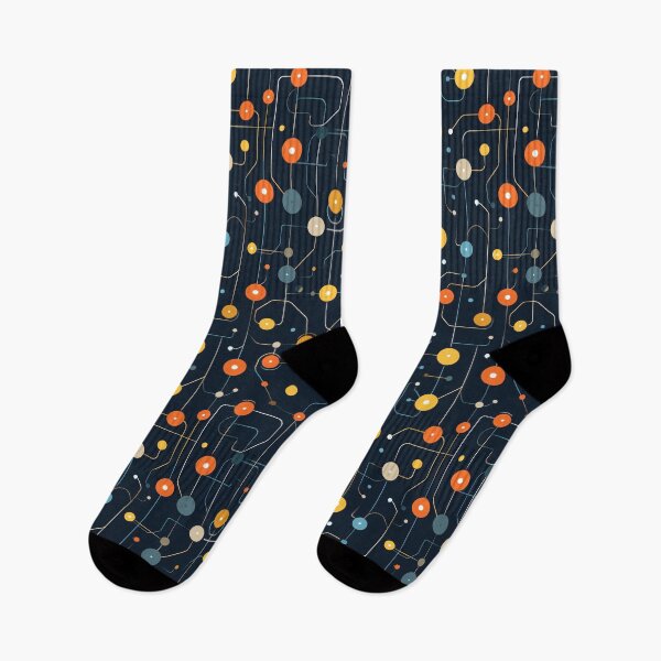 Item preview, Circuitry Constellations - Abstract Electronic Network Pattern designed and sold by Sir Meow Meow.
