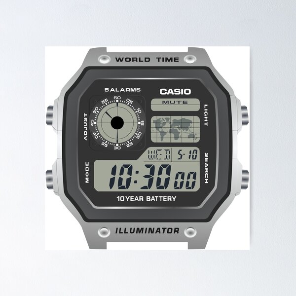 Item preview, Casio AE1200 AE1200WH-1CV designed and sold by RadDadArt.