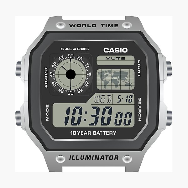 Item preview, Casio AE1200 AE1200WH-1CV designed and sold by RadDadArt.
