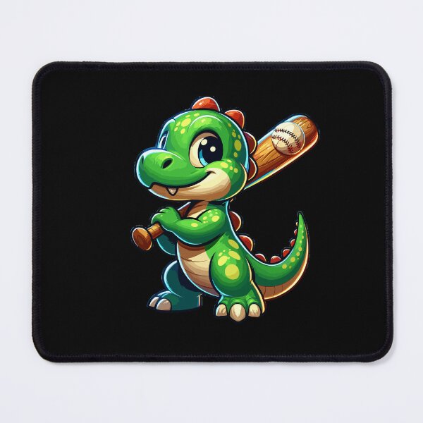 Item preview, Happy Dino Plays Baseball designed and sold by Samotivation.