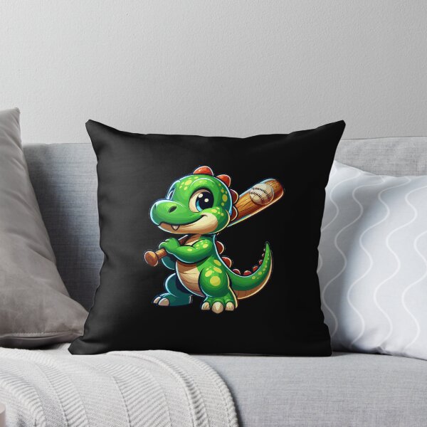 Item preview, Happy Dino Plays Baseball designed and sold by Samotivation.