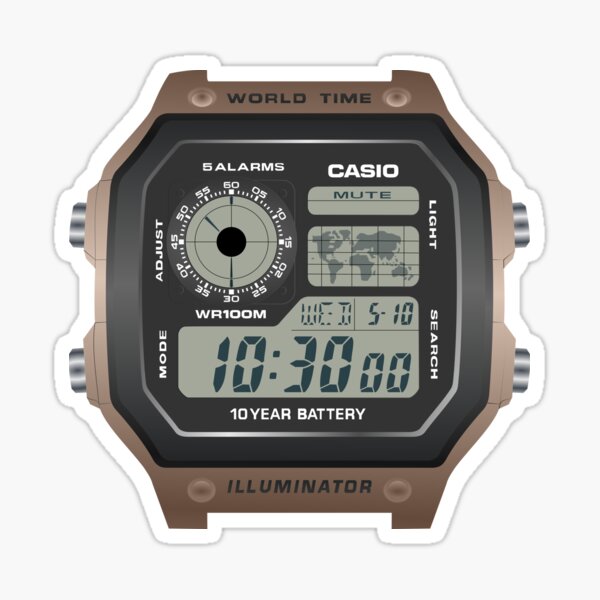 Item preview, Casio AE1200 AE1200WH-5AV designed and sold by RadDadArt.