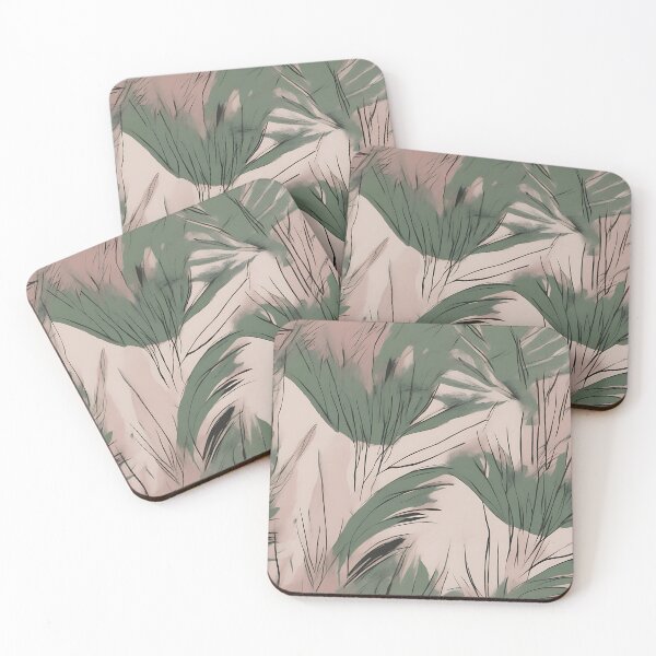 Item preview, Abstract Aesthetic Palm Print- Pink and Green designed and sold by Kona-Creations.