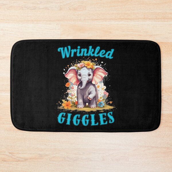 Item preview, Wrinkled Giggles. colorful elephant designed and sold by ElephantVibes.