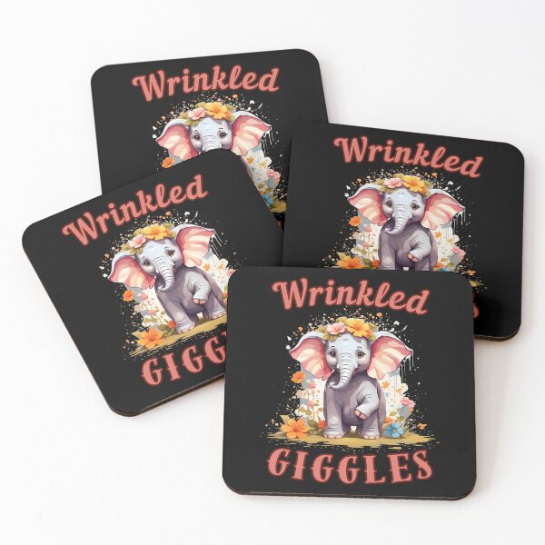 Item preview, Wrinkled Giggles. elephant face designed and sold by ElephantVibes.