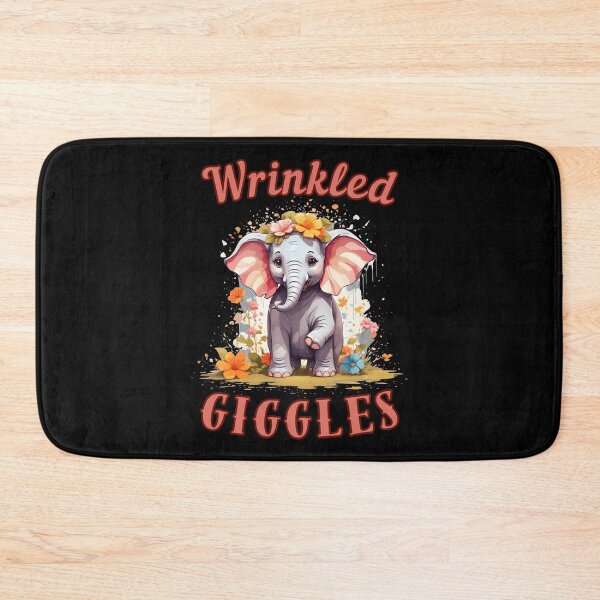 Item preview, Wrinkled Giggles. elephant face designed and sold by ElephantVibes.