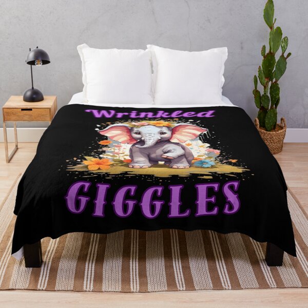 Item preview, Wrinkled Giggles. elephant portrait designed and sold by ElephantVibes.