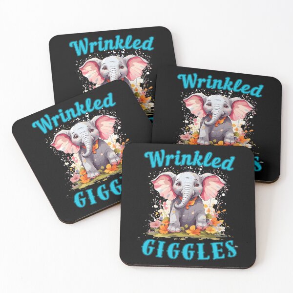 Item preview, Wrinkled Giggles. happy elephant designed and sold by ElephantVibes.