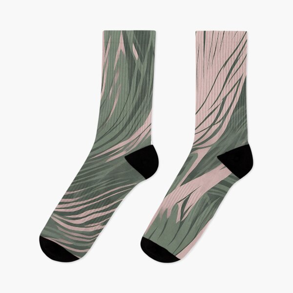 Item preview, Aesthetic Tropical Palm Leaves-Pink and Green designed and sold by Kona-Creations.