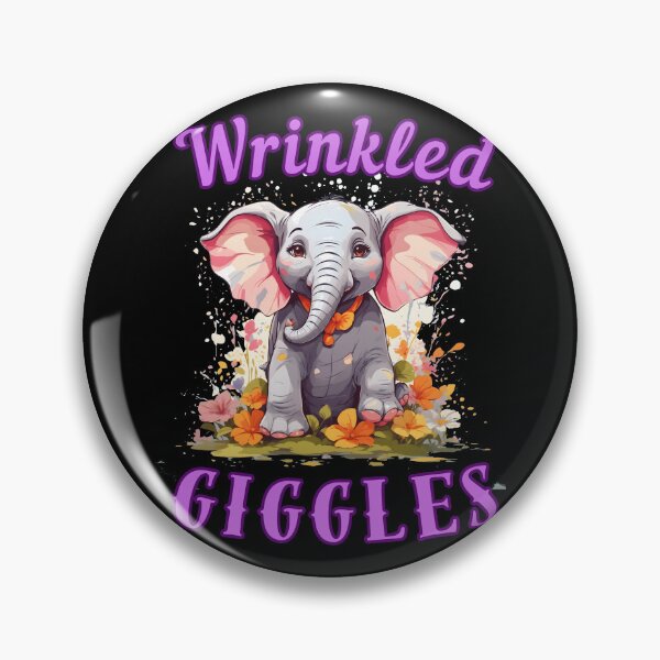 Item preview, Wrinkled Giggles elephant quote designed and sold by ElephantVibes.