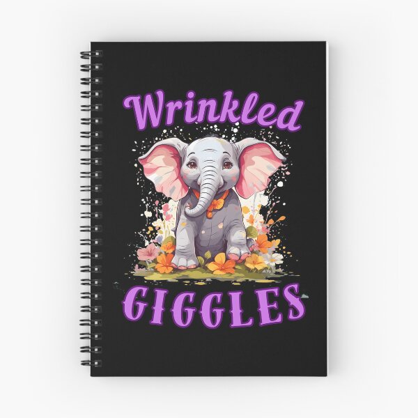 Item preview, Wrinkled Giggles elephant quote designed and sold by ElephantVibes.