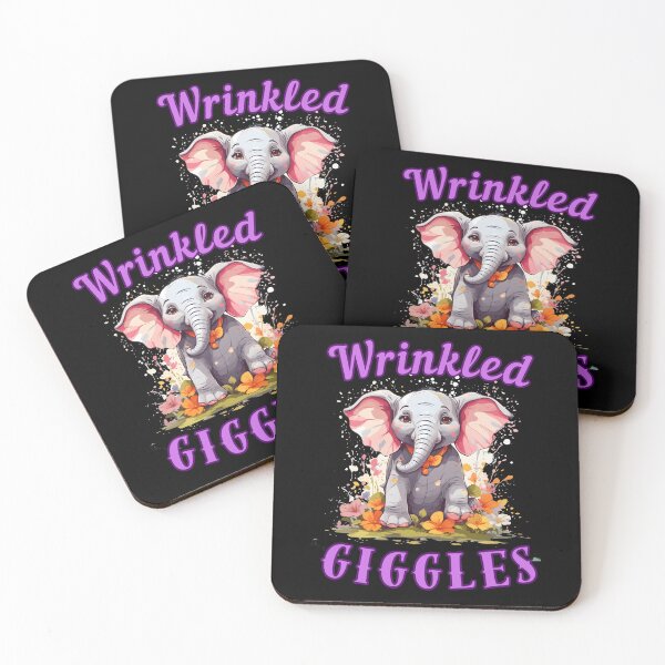 Item preview, Wrinkled Giggles elephant quote designed and sold by ElephantVibes.