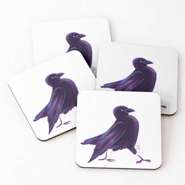Item preview, Purple crow simple designed and sold by CherrySkeleton.