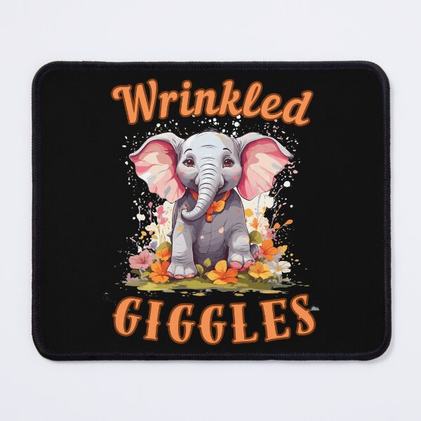 Item preview, Wrinkled Giggles Flower elephant designed and sold by ElephantVibes.
