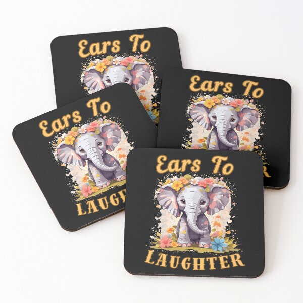 Item preview, Ears To Laughter. funny elephant designed and sold by ElephantVibes.