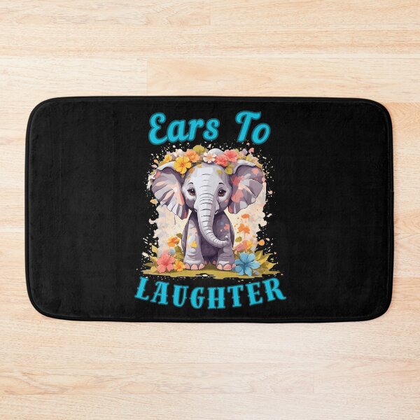 Item preview, Ears To Laughter. colorful elephant designed and sold by ElephantVibes.