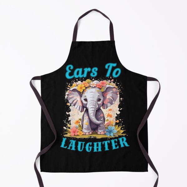 Item preview, Ears To Laughter. colorful elephant designed and sold by ElephantVibes.