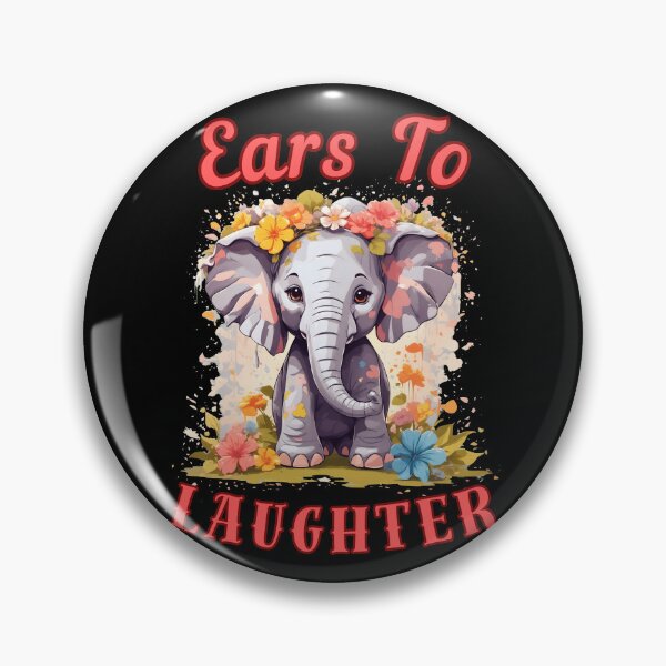 Item preview, Ears To Laughter. elephant head designed and sold by ElephantVibes.
