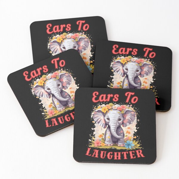 Item preview, Ears To Laughter. elephant head designed and sold by ElephantVibes.