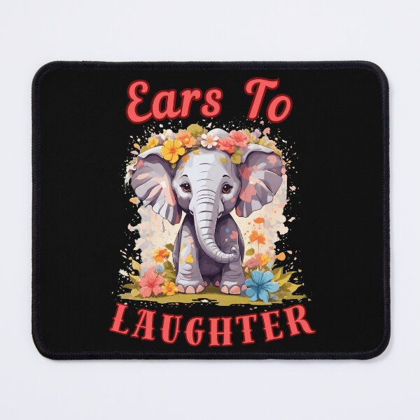 Item preview, Ears To Laughter. elephant head designed and sold by ElephantVibes.