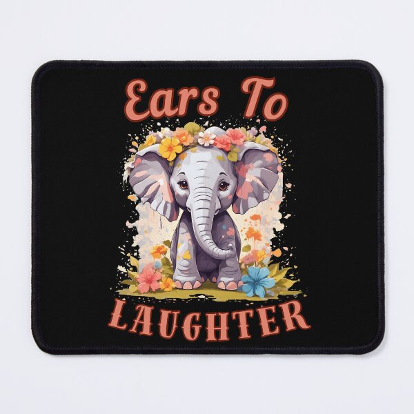 Item preview, Ears To Laughter. elephant face designed and sold by ElephantVibes.