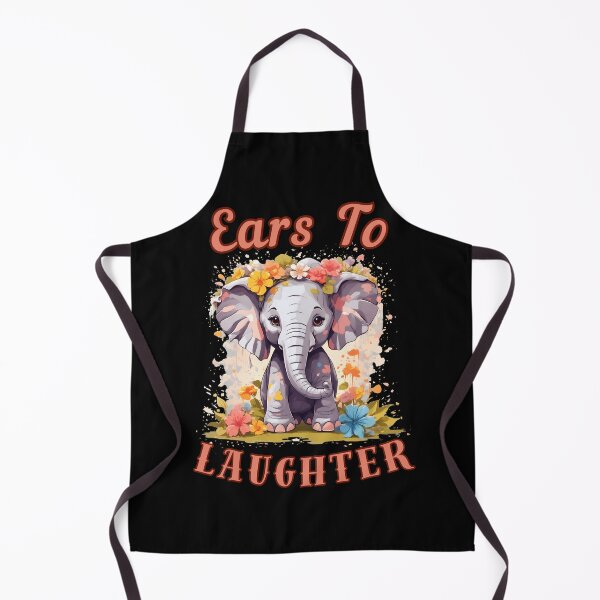 Item preview, Ears To Laughter. elephant face designed and sold by ElephantVibes.