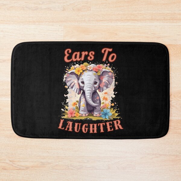 Item preview, Ears To Laughter. elephant face designed and sold by ElephantVibes.