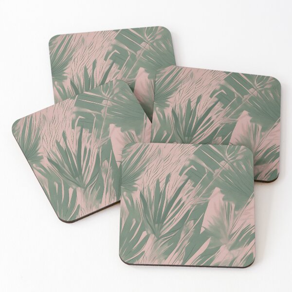 Item preview, Fan Palm Print- Green and Pink designed and sold by Kona-Creations.