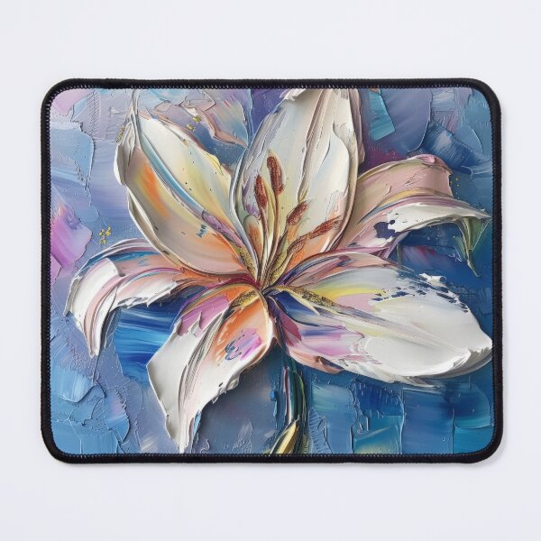 Item preview, White Lily on Colorful Background designed and sold by StirCrazyDesign.