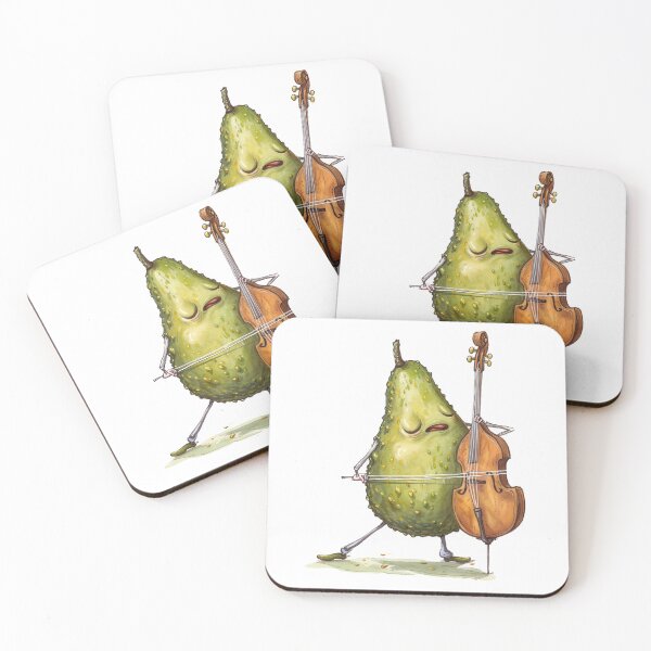 Item preview, Avocado walking its way around a bass 3 designed and sold by nkiergaard.