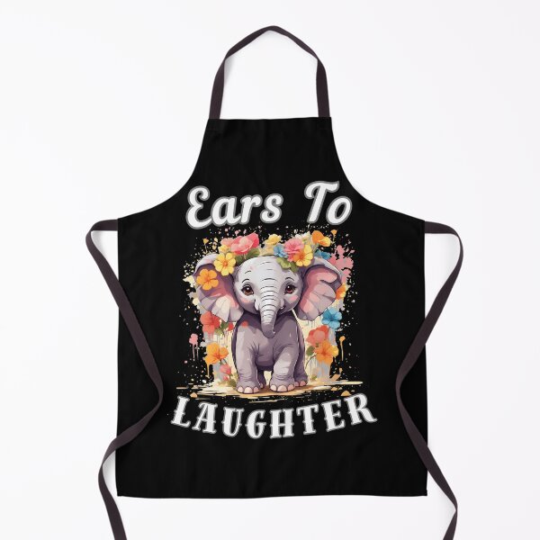 Item preview, Ears To Laughter. watercolor elephant designed and sold by ElephantVibes.