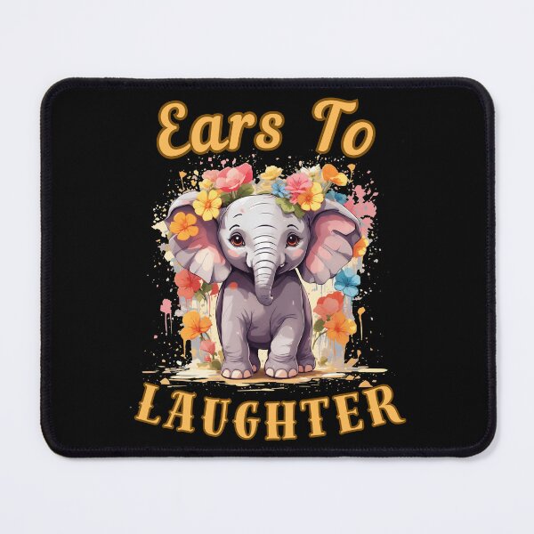 Item preview, Ears To Laughter. adorable elephant designed and sold by ElephantVibes.