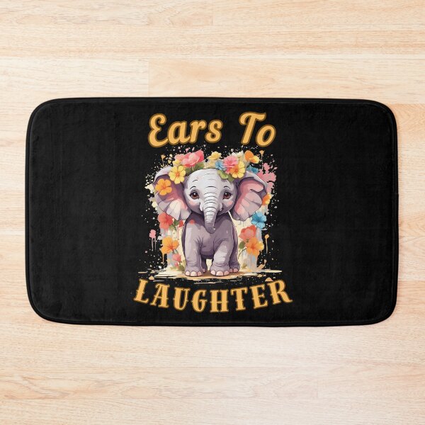 Item preview, Ears To Laughter. adorable elephant designed and sold by ElephantVibes.
