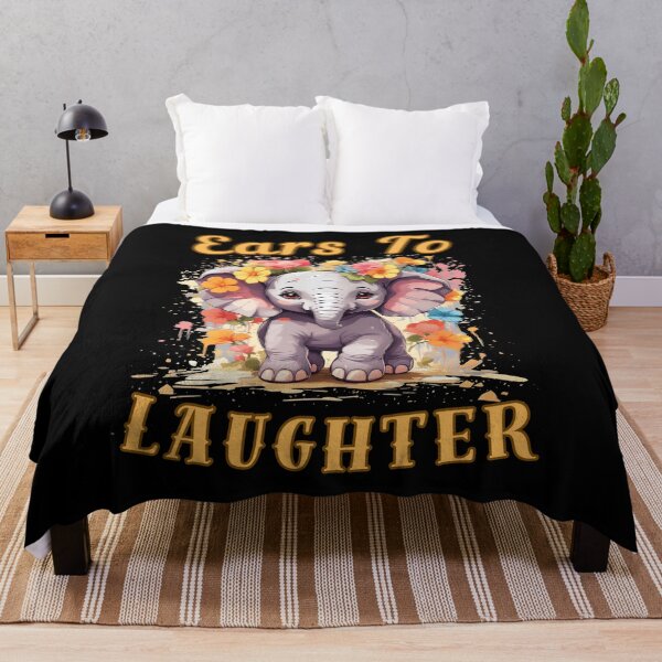 Item preview, Ears To Laughter. adorable elephant designed and sold by ElephantVibes.