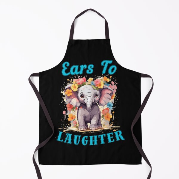 Item preview, Ears To Laughter. happy elephant designed and sold by ElephantVibes.
