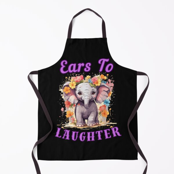 Item preview, Ears To Laughter elephant quote designed and sold by ElephantVibes.