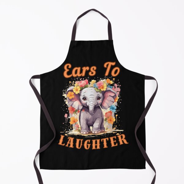 Item preview, Ears To Laughter Flower elephant designed and sold by ElephantVibes.