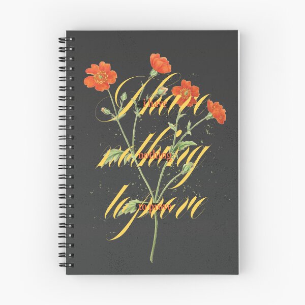 Item preview, I have nothing to prove - floral typography mantra or affirmation designed and sold by Sarah Rosie Studios.