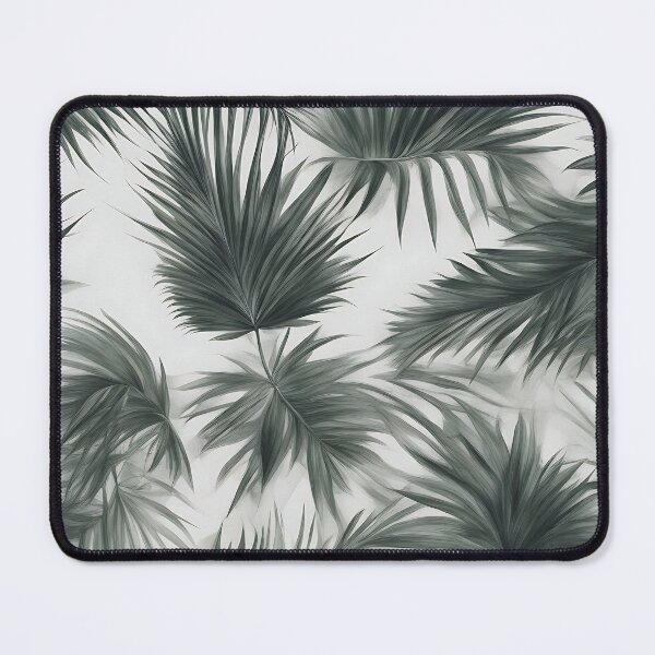 Item preview, Green Tropical Palm Leaves on White Backround designed and sold by Kona-Creations.