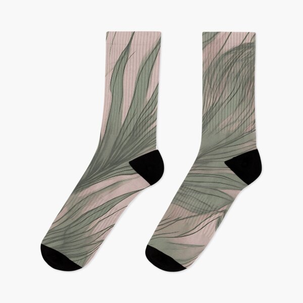 Item preview, Drawing of Jungle Leaves on Pink Backdrop designed and sold by Kona-Creations.