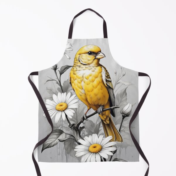 Item preview, Birth Month Bird and Flower - April Canary & Daisy designed and sold by waterhutch.