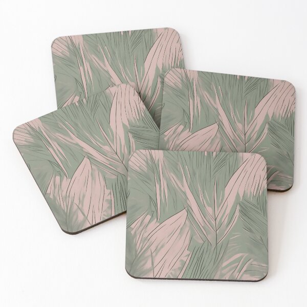 Item preview, Palm Frond Drawing-Pink and Green designed and sold by Kona-Creations.